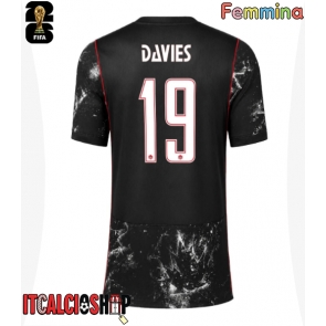 Canada Alphonso Davies #19 Seconda Maglia Femmina Mondiali 2026 Manica Corta